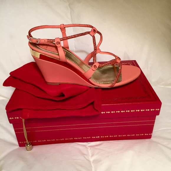 Rene Caovilla Shoes - Rene Caovilla Wedge, Corallo 39M EU, 9M US NIB